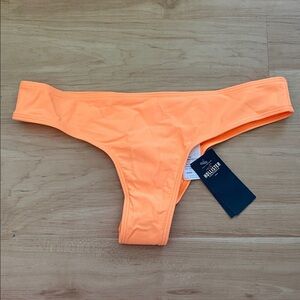 NWT Hollister Orange cheeky bikini bottoms S
